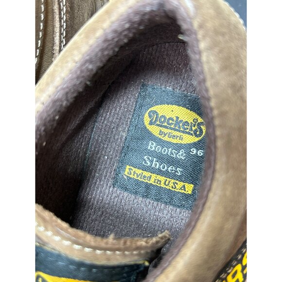 Dockers By Geni Mens Brown Leather Work Shoes EU43 US10 Vintage - Picture 7 of 10